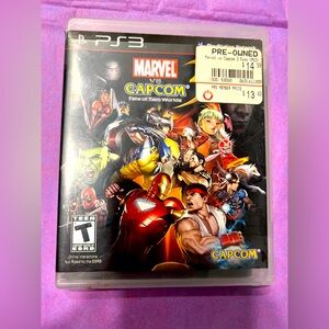 PlayStation 3 Marvel versus Capcom three